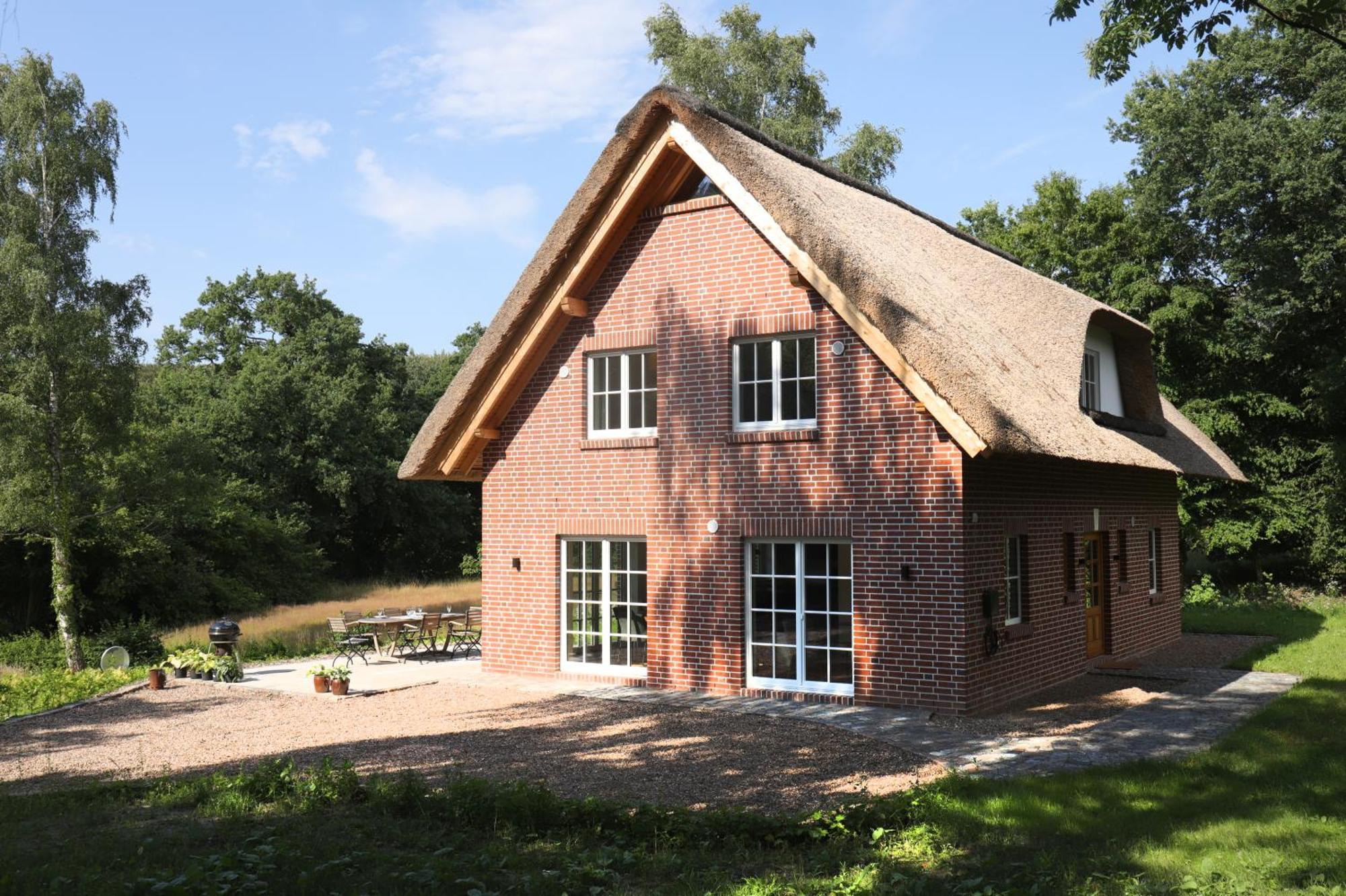 Reetdachhaus In Der Bremer Schweiz Exteriör bild