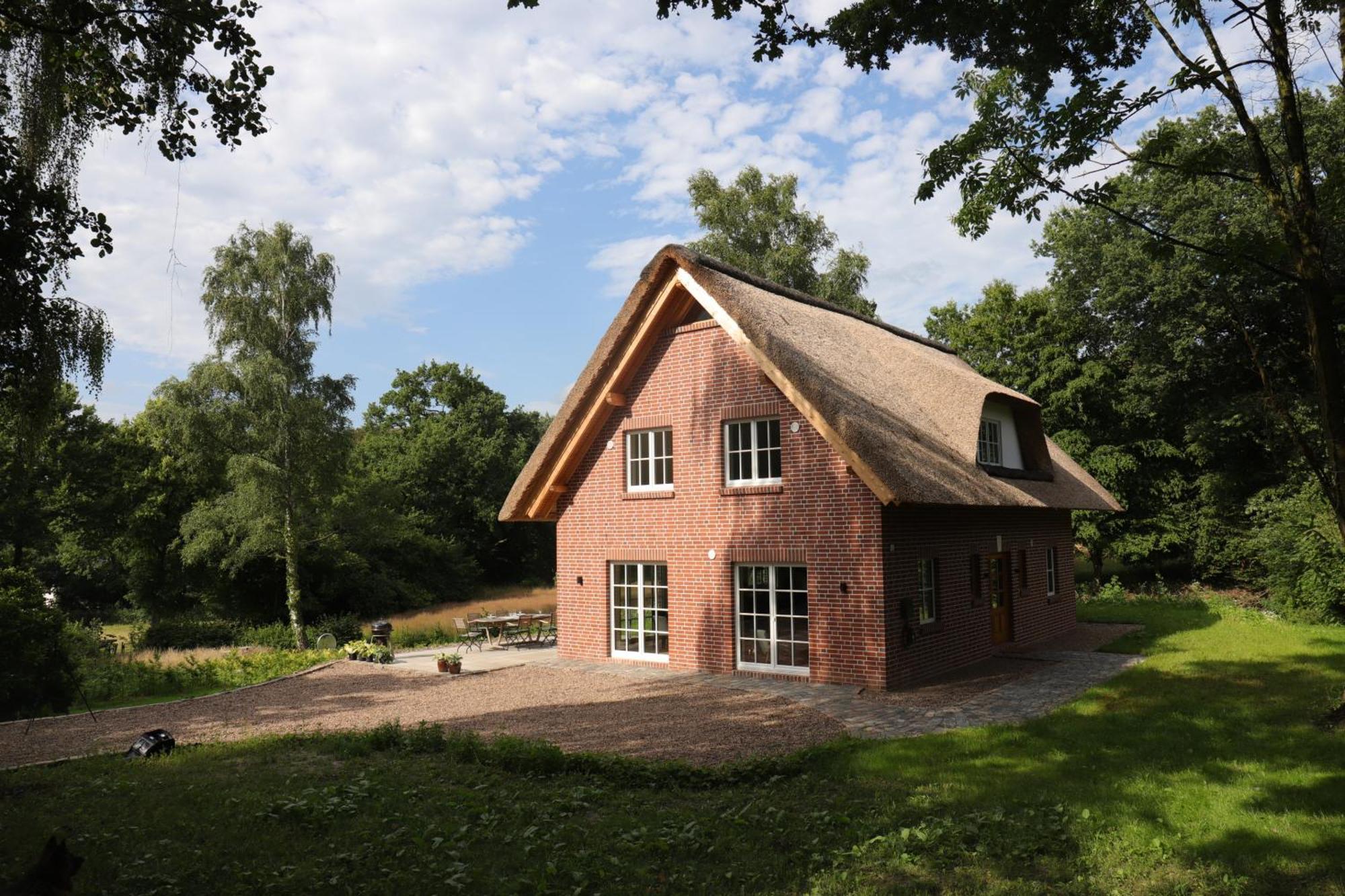 Reetdachhaus In Der Bremer Schweiz Exteriör bild